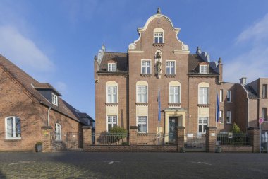 Kamp-Lintorf - Manastırda sergilerin sergilendiği Kloster Kampı Müzesi 'ne bakın, Kuzey Ren Vestfalyası, Almanya, 04.02.2021