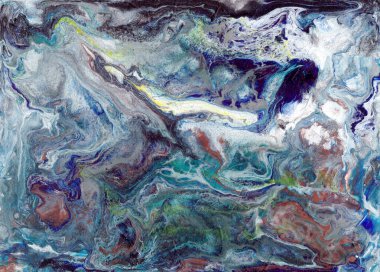 Soyut desenli çok renkli şenlikli akrilik sıvı arka plan. Yüksek kaliteli illüstrasyon