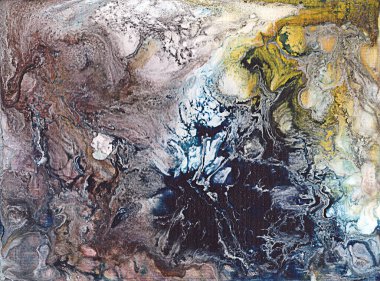 Soyut desenli çok renkli şenlikli akrilik sıvı arka plan. Yüksek kaliteli illüstrasyon