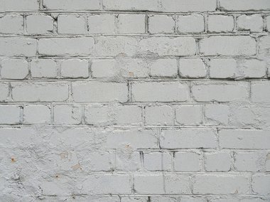 Beyaz tuğlalı duvar, kopyalama alanı, seçici odak. Yüksek kalite fotoğraf