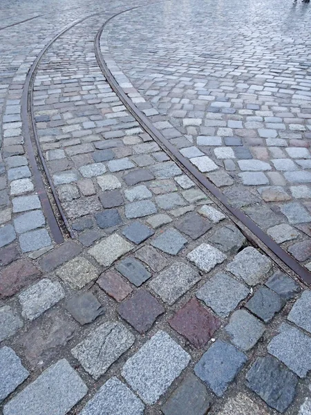 鉄道の端 道路端の概念は 選択的な焦点 高品質の写真 — ストック写真