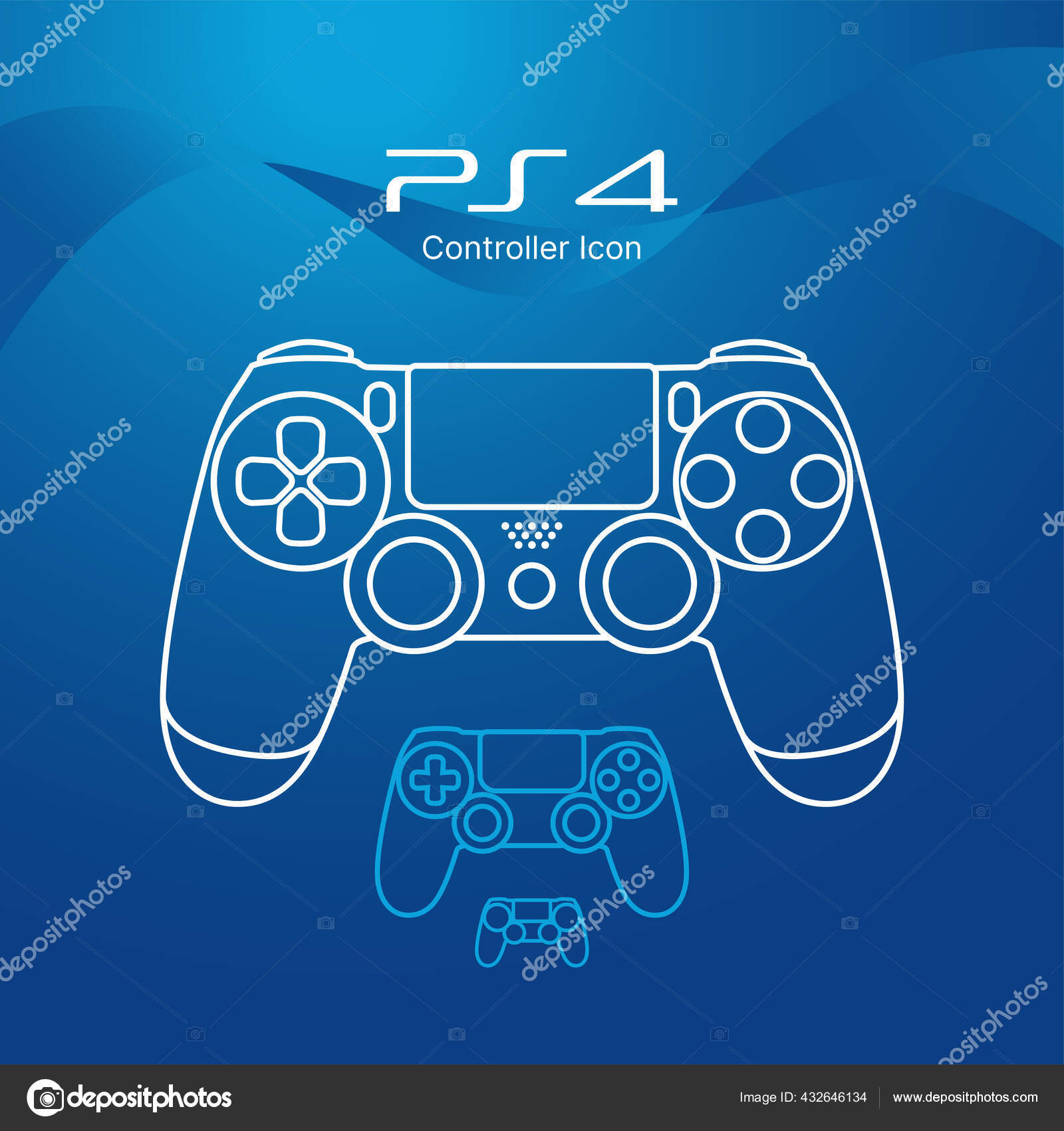 Controle Game Ps4ストックベクター ロイヤリティフリーcontrole Game Ps4イラスト Depositphotos