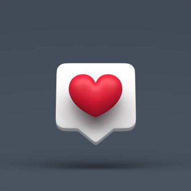 Gri pastel arka planda açık gölgeli bir uyarı gibi. Hight kalitesi 3D çizim. 3D yeni ileti sevgisi ya da benzeri.