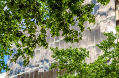 Cam cephe yansıması, mimari detay