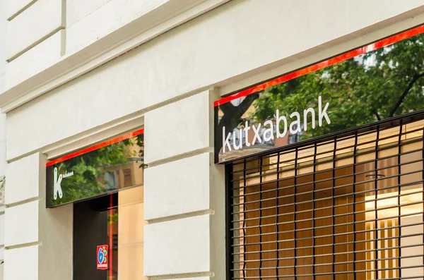 Madrid Espanha Maio 2021 Filial Kutxabank Madrid Espanha Kutxabank Banco — Fotografia de Stock