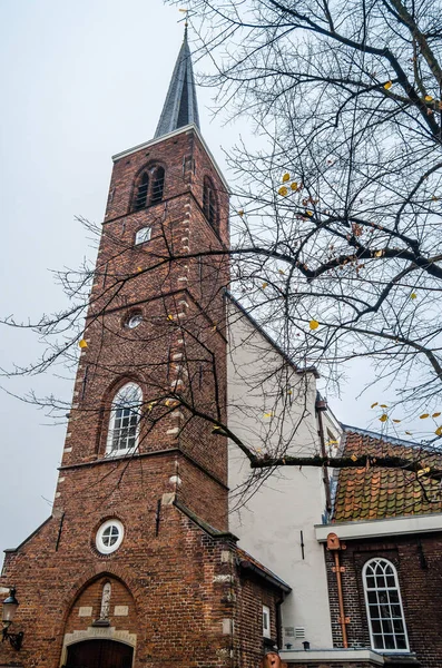 Amsterdam Nederland November 2018 Engels Gereformeerde Kerk Begijnhof Een Binnenhof — Stockfoto