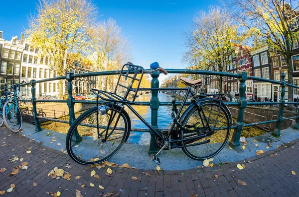 Amsterdam Netherlands November 2018 Urban Scene Amsterdam Netherlands Fish Eye — Stock Photo, Image