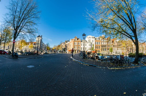 Amsterdão Países Baixos Novembro 2018 Cena Urbana Amsterdã Holanda Visão — Fotografia de Stock