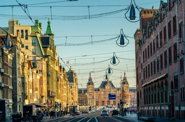 Amsterdam Niederlande November 2018 Stadtlandschaft Amsterdam Niederlande — Stockfoto