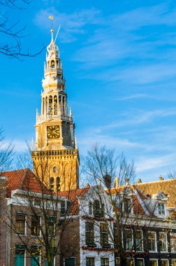 Amsterdam, Hollanda 'daki bir kilisenin dış görünüşü