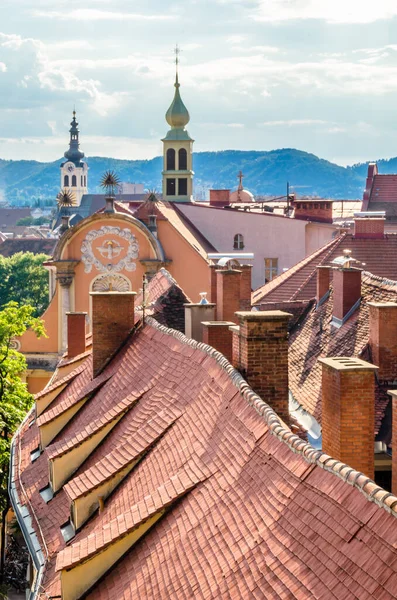 Şehir manzarası, Graz 'da mimari, Styria, Avusturya