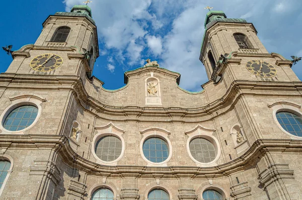 St. James Katedrali (Dom zu St. Jakob), 18. yüzyıl Barok Katedrali, Innsbruck, Tyrol, Avusturya, 1717 ve 1724 yılları arasında inşa edilmiştir.