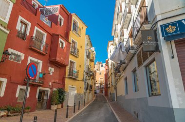 VILLAJOYOSA (LA VILA JOIOSA), İspanya - 20 Ocak 2023: Villajoyosa, Alicante eyaleti, Valencia Topluluğu, İspanya