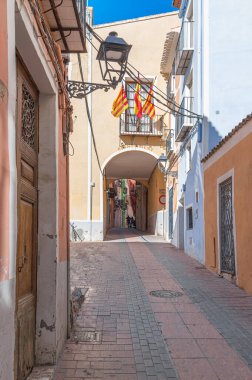 VILLAJOYOSA (LA VILA JOIOSA), İspanya - 20 Ocak 2023: Villajoyosa, Alicante eyaleti, Valencia Topluluğu, İspanya