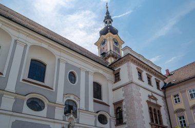 Linz, Yukarı Avusturya, Avusturya 'nın eski bir kasabasında mimarlık