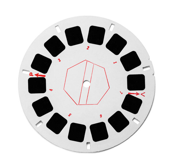 Round View Master Photo Film Reel Cut Out.