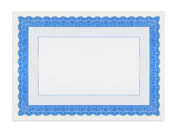 Blank Ornate Certificate Diploma Template Cut Out.