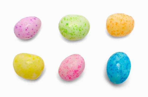 Easter Jelly Beans Cut Out White — Stock Photo, Image