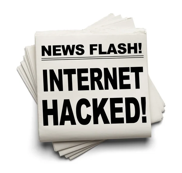 Internet hackeada ! — Fotografia de Stock
