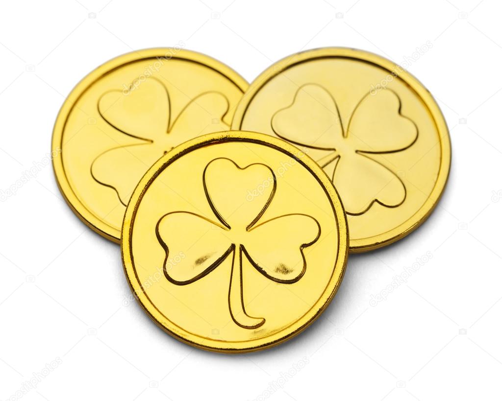 Leprechaun Clover Gold Coins 