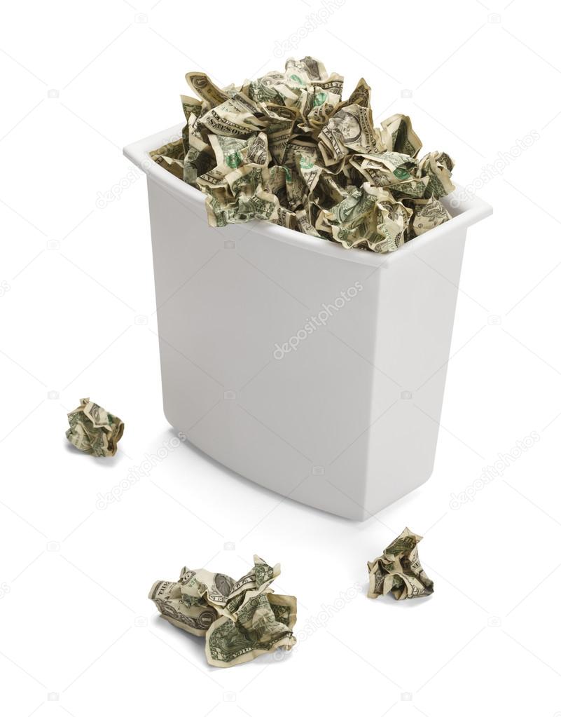 Money Waste Basket
