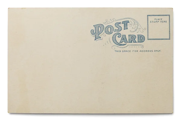 Old Blank Postcard — Stock Photo, Image