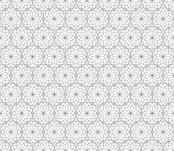 Floral seamless pattern with lines, modern stylish vector texture — Stock Vector
