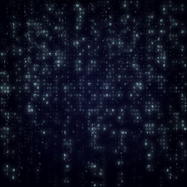 Sanal gerçeklik, soyut mavi teknolojik altyapı, illüstrasyon vektör