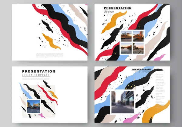 Présentation vectorielle des diapositives de présentation modèles d'entreprise de conception, modèle polyvalent pour la brochure de présentation, couverture de brochure, rapport d'entreprise, agence, entreprise, portefeuille, pitch deck, démarrage. — Image vectorielle