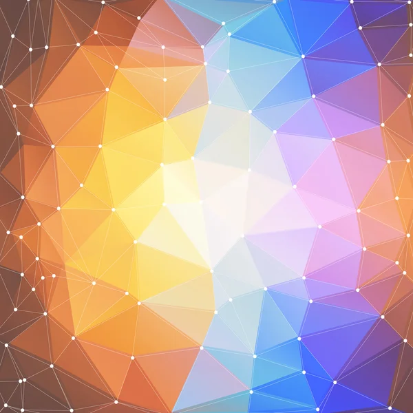 抽象的な背景ベクトル イラストの三角形の色 — ストックベクタ