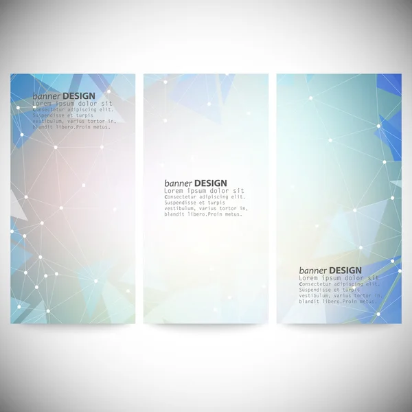 다각형 추상적인 도형, 원, 선 및 삼각형으로 설정 합니다. 삼각형 디자인 벡터 일러스트 레이 션