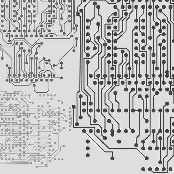 Fondo de microchip, circuito electrónico, ilustración vectorial EPS10 — Archivo Imágenes Vectoriales