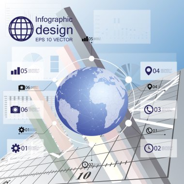Infographic simgelerle iş tasarımı için ayarla
