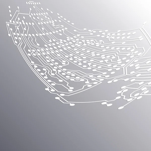 Fond de puce électronique, circuit électronique, illustration vectorielle EPS10 — Image vectorielle