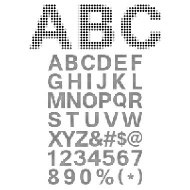 piksel font - harfler ve sayılar retro kare piksel fonttaki karakterleri