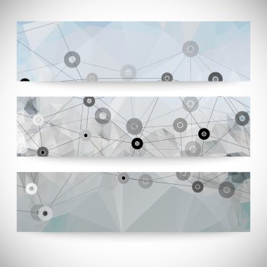 Dizi arka, molekül yapısı, üçgen tasarlamak vektör