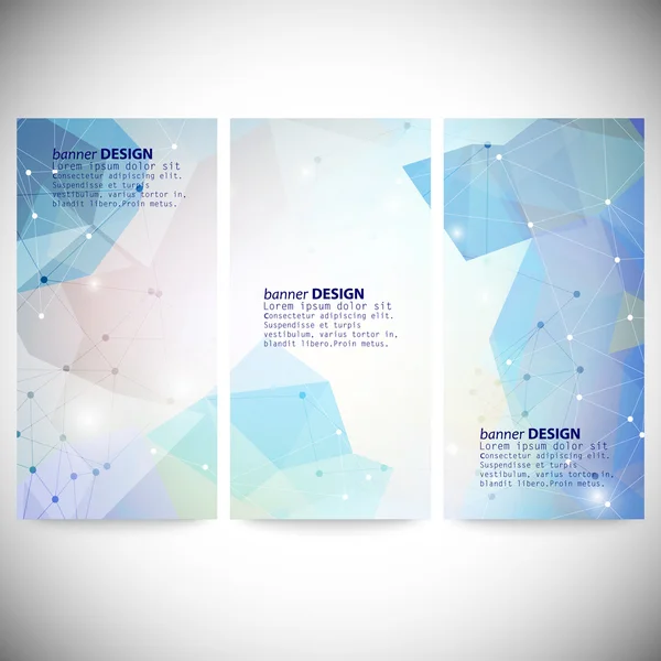 다각형 추상적인 도형, 원, 선 및 삼각형으로 설정 합니다. 삼각형 디자인 벡터 일러스트 레이 션