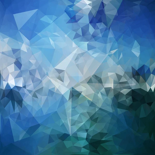 Blauwe abstracte achtergrond, driehoek ontwerp vectorillustratie — Stockvector