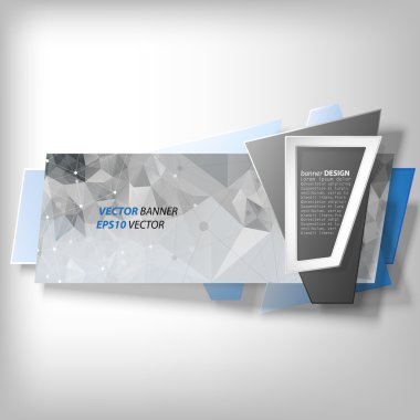 Infographic afiş, origami vektör tarz.
