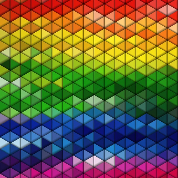 Kleurrijke geometrische achtergrond, abstract driehoek patroon vector — Stockvector