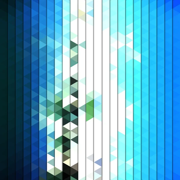 Fondo geométrico azul colorido, vector de patrón de triángulo abstracto — Vector de stock