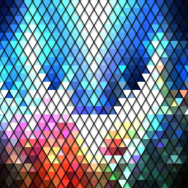 Fond géométrique coloré, vecteur de motif triangle abstrait — Image vectorielle