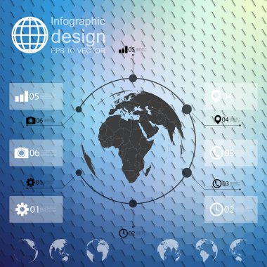 Infographic şablon iş tasarımı, altıgen tasarım vektör çizim için