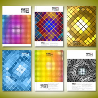 soyut mozaikler. Broşür, el ilanı ya da rapor iş, şablon vektör için