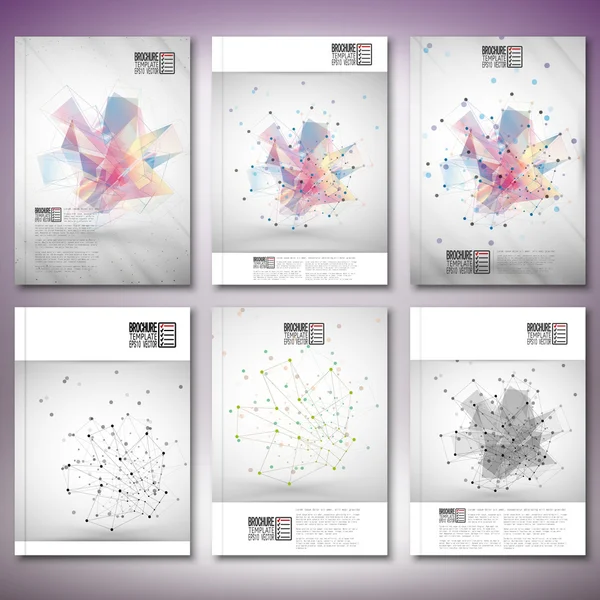 Soyut arka plan, üçgen tasarlamak vektör renkli. Broşür, el ilanı ya da iş için rapor, şablonları vektör