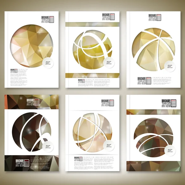 Fondo abstracto de color, diseño de triángulo. Folleto, folleto o informe para el negocio, vector de plantilla — Archivo Imágenes Vectoriales