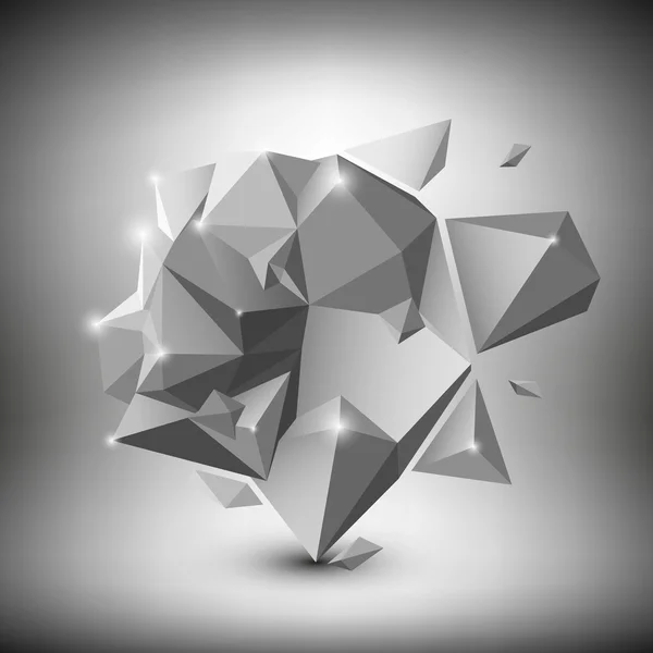 Abstrakte dimensionale polygonale geometrische Hintergründe für modernes Design — Stockvektor