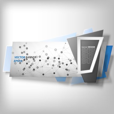 Infographic afiş, origami vektör tarz.