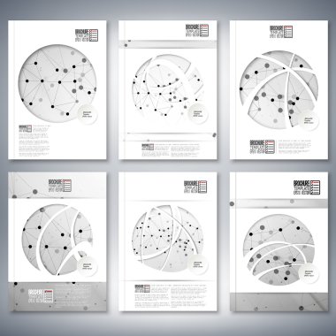 Molekül yapısı arka plan. Broşür, el ilanı ya da rapor iş, şablon vektör için