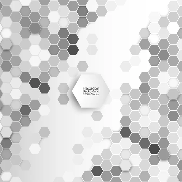 Geometric background, abstract hexagonal pattern vector — Stock Vector